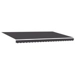 vidaXL Store Rétractable Manuel Anthracite 500x300 cm