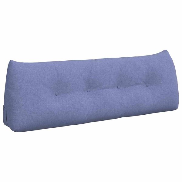 vidaXL Coussin de Dos Bleu denim 140 x 24 x 50 cm tissu