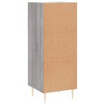 vidaXL Buffet Sonoma gris 34 5x34x90 cm Bois d'ingénierie