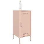 vidaXL Buffet rose 36x39x79 cm acier