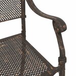 vidaXL Chaise de jardin 2 Pièces Bronze 55 x 55 x 92 5cm Aluminium