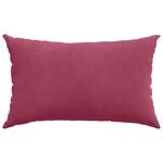 vidaXL Coussins de canapé 2 Pièces Rouge bordeaux 50 x 30 cm