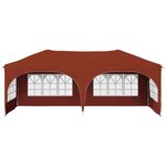 vidaXL Tente de fête pop-up 575 x 288 x 245 cm Terre cuite