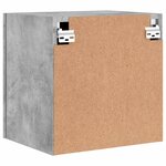 vidaXL Meuble TV mural gris béton 40 5x30x40 cm bois d'ingénierie