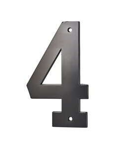 THIRARD - Chiffre 4 à visser alliage H.80mm noir - THIRARD