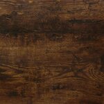 vidaXL Armoire à tiroirs avec roulettes Chêne fumé Bois d'ingénierie