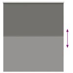 vidaXL Store enrouleur occultant largeur du tissu 136 6 cm polyester