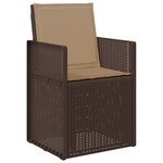 vidaXL Ensemble de salle à manger pour jardin 5 Pièces Marron et taupe PP