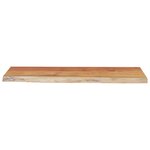 vidaXL Étagère murale rectangulaire massif acacia bordure assortie