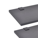 vidaXL Meuble de salle de bain 11 Pièces avec lavabo et robinet Noir