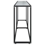 vidaXL Table console Marbre blanc 200x35x75 5 cm Verre trempé