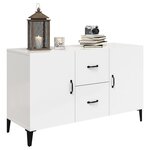 vidaXL Buffet blanc brillant 100x36x60 cm bois d'ingénierie