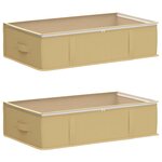 vidaXL Boîte de rangement avec fenêtre transparente 2 pc Tissu intissé