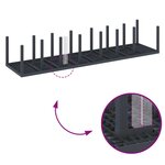 vidaXL Ensemble de salle à manger pour jardin 15 Pièces Anthracite