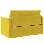 vidaXL Canapé-Lit 110cm Jaune tournesol Velours