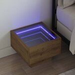 vidaXL Table basse Chêne artisanal 40 x 40 x 30 cm Bois d'ingénierie