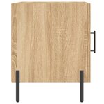 vidaXL Table de chevet chêne sonoma 40x40x50 cm bois d’ingénierie