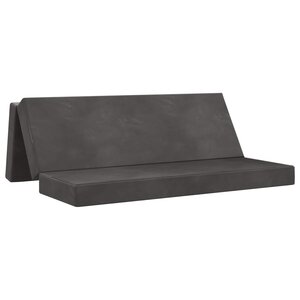 vidaXL Canapé-lit pliable 180 x 67 x 45 cm Gris foncé