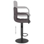 vidaXL Tabouret de bar Taupe Tissu