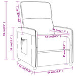 Vidaxl fauteuil de massage beige tissu microfibre