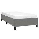 vidaXL Cadre de lit sans matelas gris foncé 90x200 cm tissu