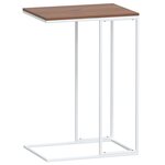vidaXL Table d'appoint Blanc 40x30x59 cm Bois d'ingénierie