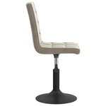Vidaxl chaises pivotantes de salle à manger 4 pièces gris clair velours