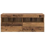 vidaXL Meuble TV mural Bois Ancien 100 x 30 x 40 cm Bois d'ingénierie