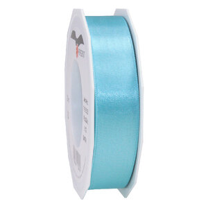 Satin double face 25-m-rouleau 25 mm aigue marine