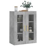 vidaXL Armoire murale gris béton 69 5x34x90 cm
