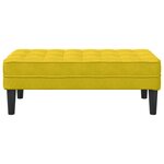 vidaXL Banc Jaune 113 x 57 x 39 cm Velours