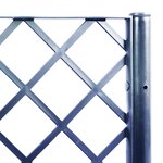 vidaXL Jardinière avec treillis bleu gris 160x40x142 cm PP