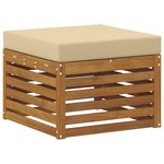 vidaXL Ensemble de canapés d'extérieur 6 pc Naturel