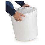 Seau blanc opaque 5 6 l (lot de 20)