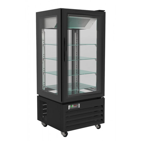 Vitrine réfrigérée pâtisserie 4 faces vitrées - 280 à 400 l - combisteel - r290 - acier inoxydable400 650x650x1950mm