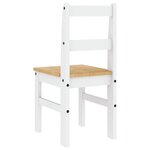 vidaXL Chaises à manger lot de 2 Panama blanc bois massif de pin