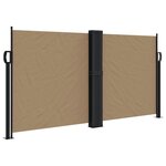 vidaXL Auvent latéral rétractable taupe 120x1200 cm
