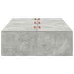 vidaXL Cadre de lit avec rangement Gris béton 70 x 190 cm