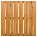 vidaXL Tapis de bain Uni Marron 50 x 50 cm bois