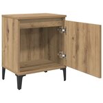 vidaXL Cabinet de chevet chêne artisanal 40 x 30 x 50 cm