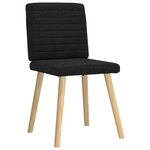 vidaXL Chaises à manger lot de 6 noir tissu