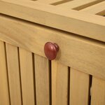 vidaXL Banc de rangement 2 -Seater 120 x 63 x 84 cm Acacia massif