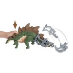Jurassic World - Stegosaure Méga Ravageur, apparence réaliste, avec fonction d'évasion et d'attaque - Figurine Dinosaure - Des 4 ans