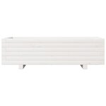 vidaXL Jardinière blanc 90x40x26 5 cm bois de pin massif