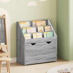 vidaXL Bibliothèque pour enfants Gris Sonoma 60 x 29 5 x 69 cm