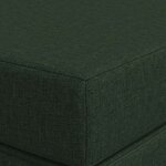 vidaXL Canapé-lit pliable 180 x 67 x 45 cm Vert foncé