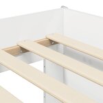 vidaXL Cadre de lit pour enfants avec rangement Blanc 75 x 190 cm