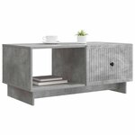 vidaXL Table basse Gris béton 90 x 50 x 40 cm Bois d'ingénierie