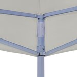 vidaXL Tente de réception pliable professionnelle 2x2 m Acier Crème