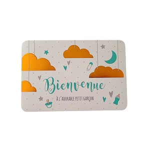 Carte De Voeux - Naissance - Bienvenue à l' Adorable Petit Garçon